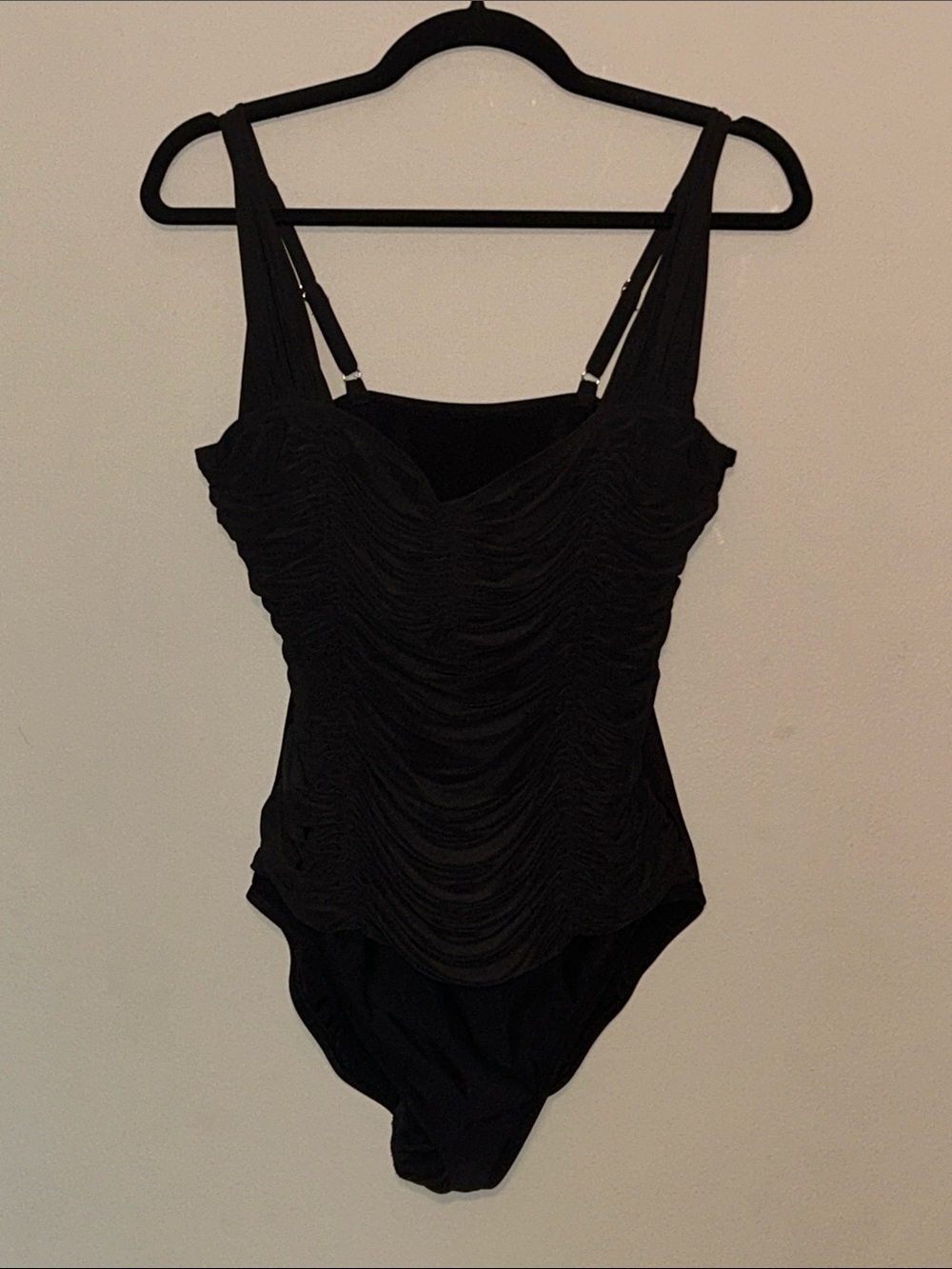 Aqua Green Black One-Piece Swimsuit
